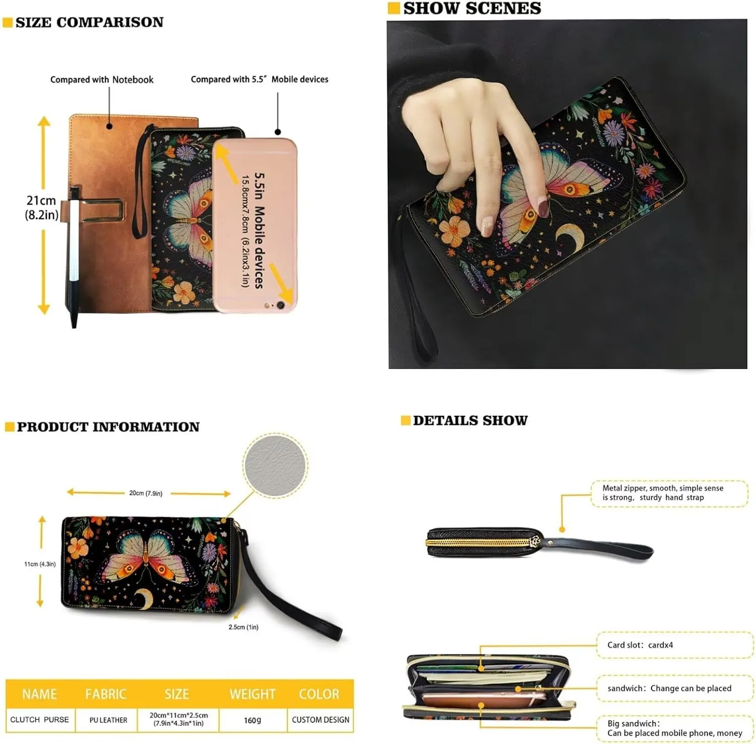 Handbag Purses Set of 2 for Women Portable Top Handle Tote Bag Shoulder Bag with Cash Wallet for Shopping Tours