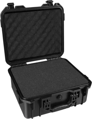 Hard Case, 14x 11.5x 6 Inch Portable Weather Waterproof Protective Camera Case with Customizable Foam, Fit Use of Drones, Camera, Equipments