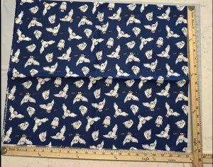 HARRY POTTER Fabric Owl Hedwig Blue Camelot QUILTING COTTON 36” x 44”
