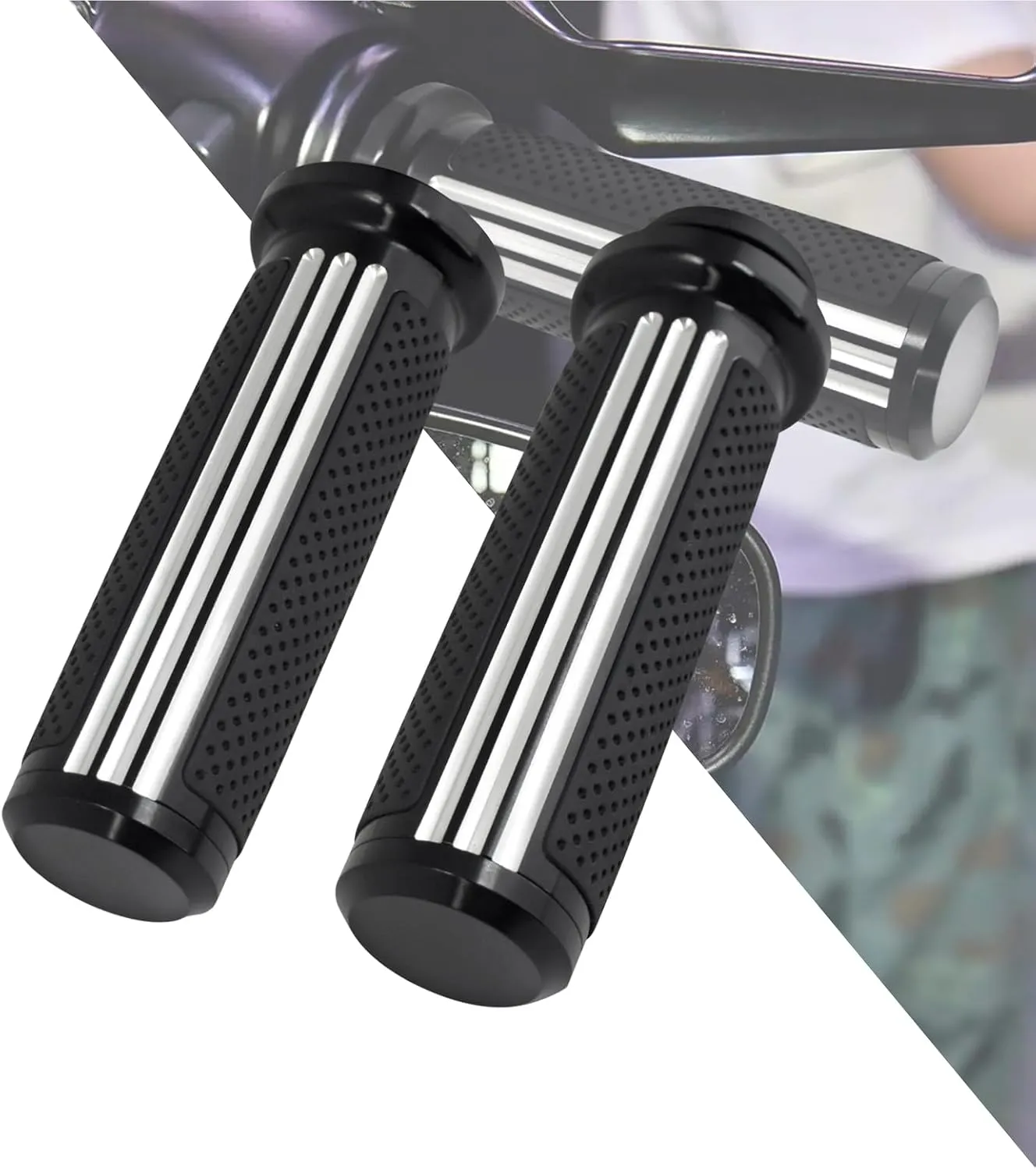 HDBUBALUS 1" Electronic Throttle Defiance Handlebar Grips 25mm Hand Grips Fit for Harley Touring Street Glide Road King Road Glide Electra Glide
