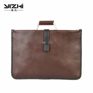 High-quality Leather Open  YIZHI Optional With Quality-assured Backpack Single Hook 2018 Heavy-duty PU Men's Bi-color Business