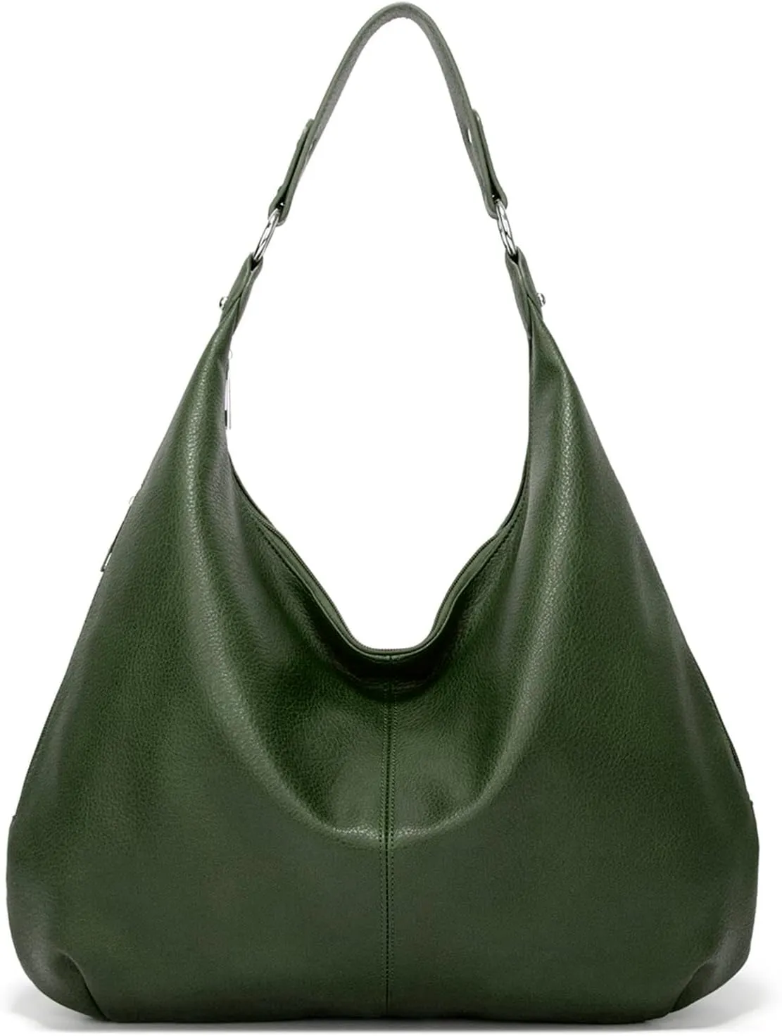 Hobo Bags for Women Soft PU Leather Slouchy Bag Shoulder Purse with Zipper