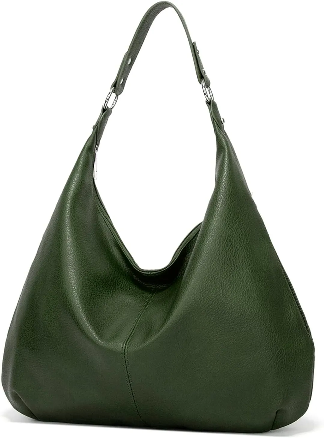 Hobo Bags for Women Soft PU Leather Slouchy Bag Shoulder Purse with Zipper