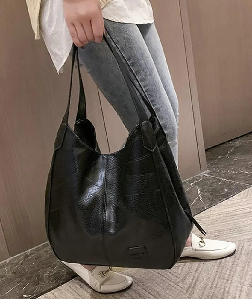 Hobo Bags for Women Soft Vegan Leather Shoulder Handbag Fashion Lightweight Tote Handbag and Purses