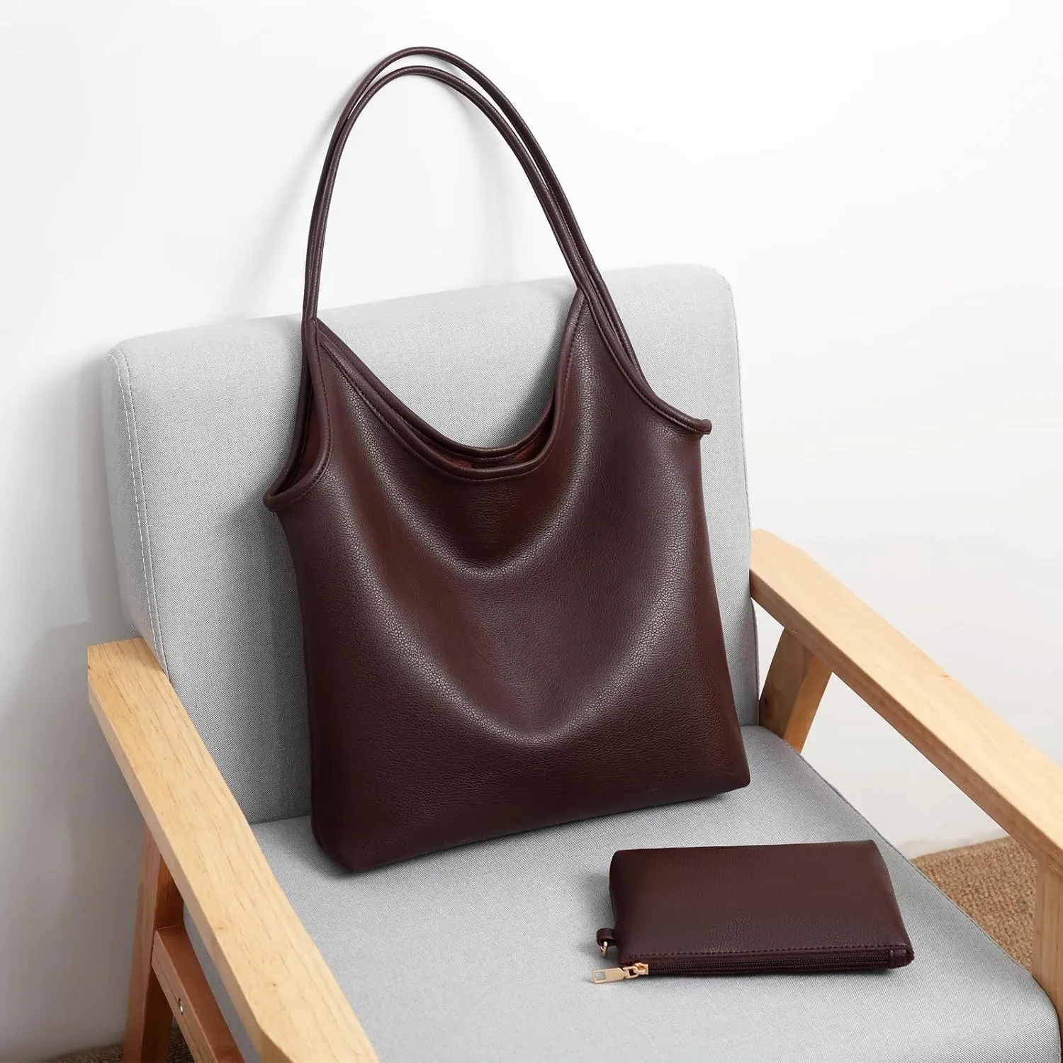 Hobo Bags Purse for Women Soft Slouchy Hobo Shoulder Bag Designer Ladies Large Leather Everyday Handle Handbag