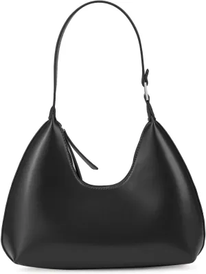 Hobo Shoulder Bag for Women Trendy Lightweight Soft Foldable Leather Hobo Tote Handbag with Coin Purse for Women