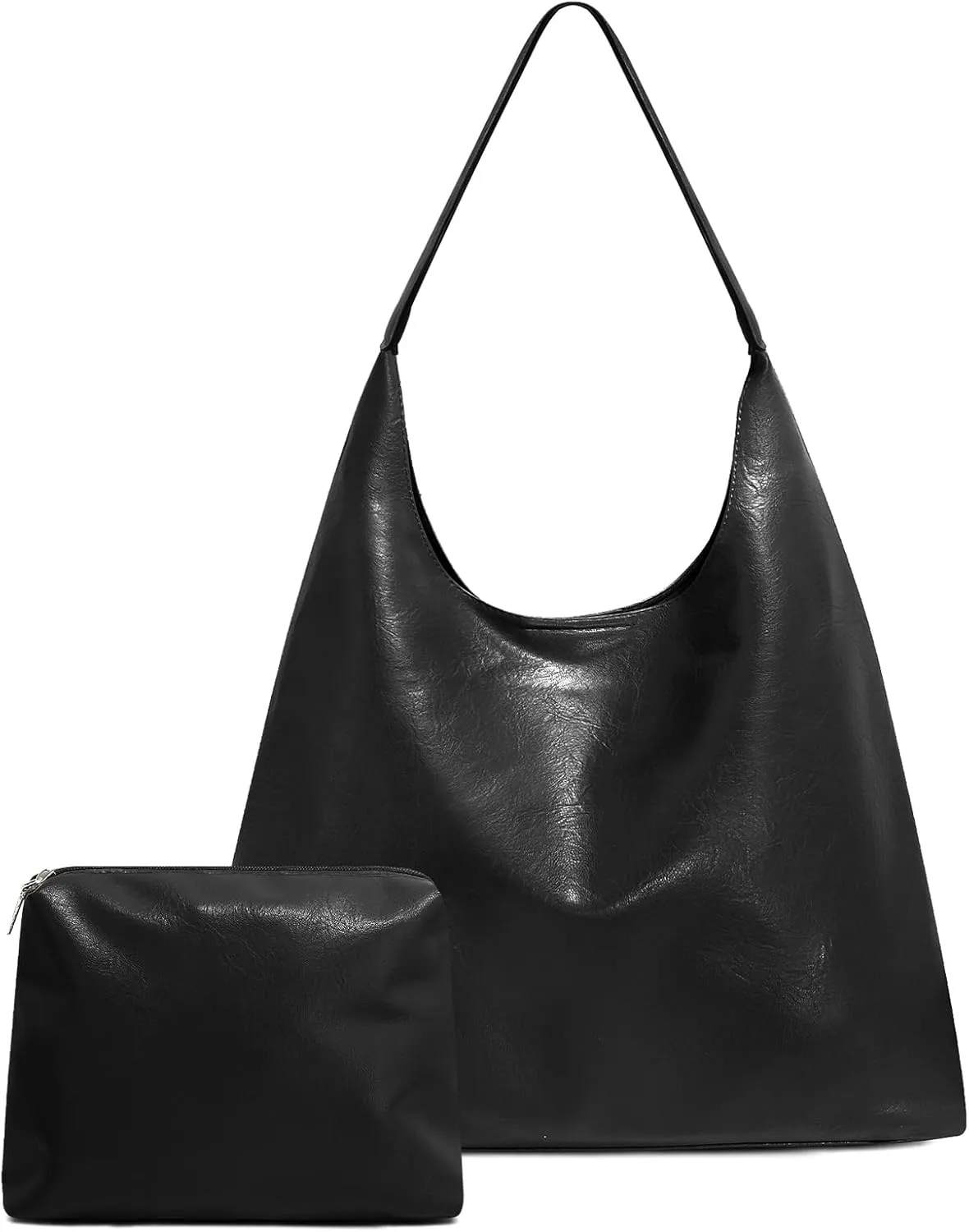 Hobo Tote Bag for Women Slouchy Bags with Small Purse, Designer Handbags for Women Large Capacity Shoulder Bag