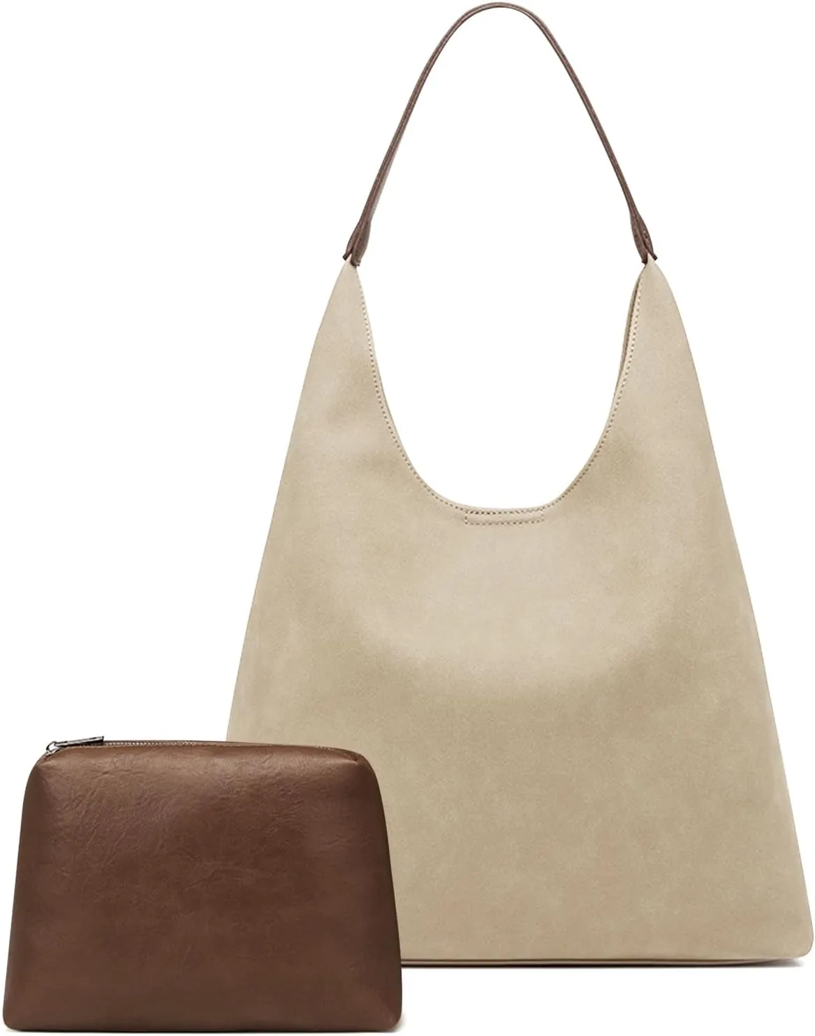 Hobo Tote Bag for Women Slouchy Bags with Small Purse, Designer Handbags for Women Large Capacity Shoulder Bag