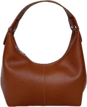Hobo Women's PU Leather Shoulder Tote Clutch Crescent Slouchy Bag with Zipper Closure and Top Handle