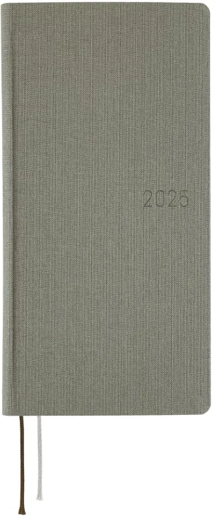 Hobonichi Techo 2025 Weeks MEGA [English/Tall and Slim Size/January Start/Planner] Colors: Smoke Gray