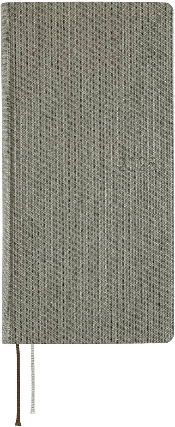 Hobonichi Techo 2025 Weeks MEGA [English/Tall and Slim Size/January Start/Planner] Colors: Smoke Gray