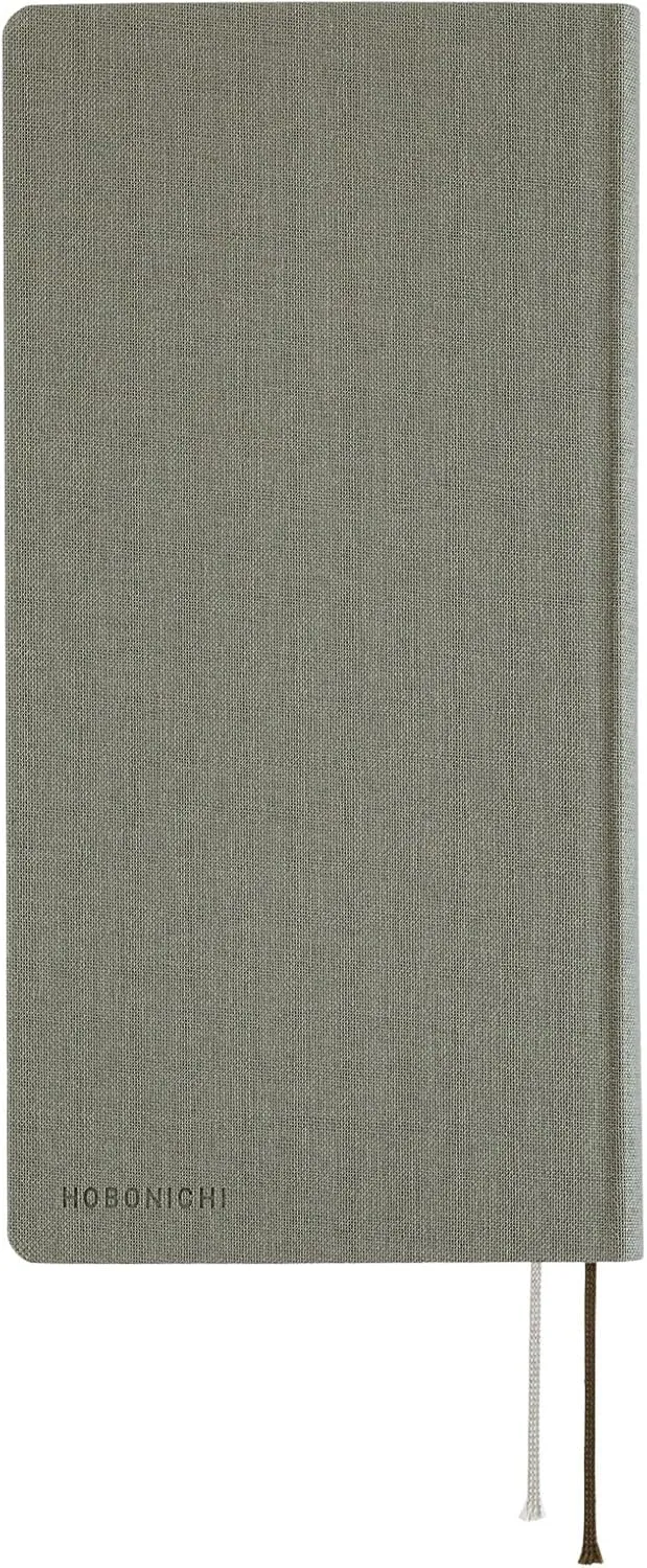 Hobonichi Techo 2025 Weeks MEGA [English/Tall and Slim Size/January Start/Planner] Colors: Smoke Gray