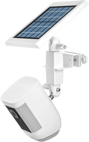 HOLACA 2-in-1 Weatherproof Gutter Mount for Stick Up Cam Pro Solar Panel, Spotlight Cam Pro Battery and Stick Up Cam Plus Battery Outdoor Mount Accessories for Ring Super Solar Panel (White)