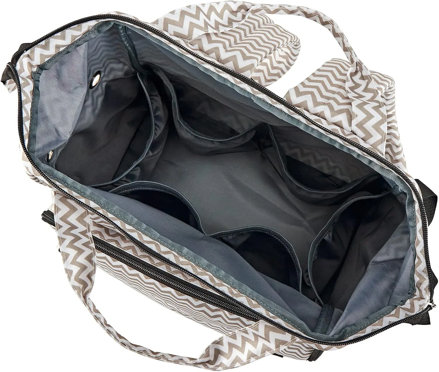 HOMEST Crochet Bag Organizer, Large Capacity Yarn Storage, Knitting Bag for Carrying Projects, Crocheting Hooks, Suppliers, Needles and Accessories, Ripple