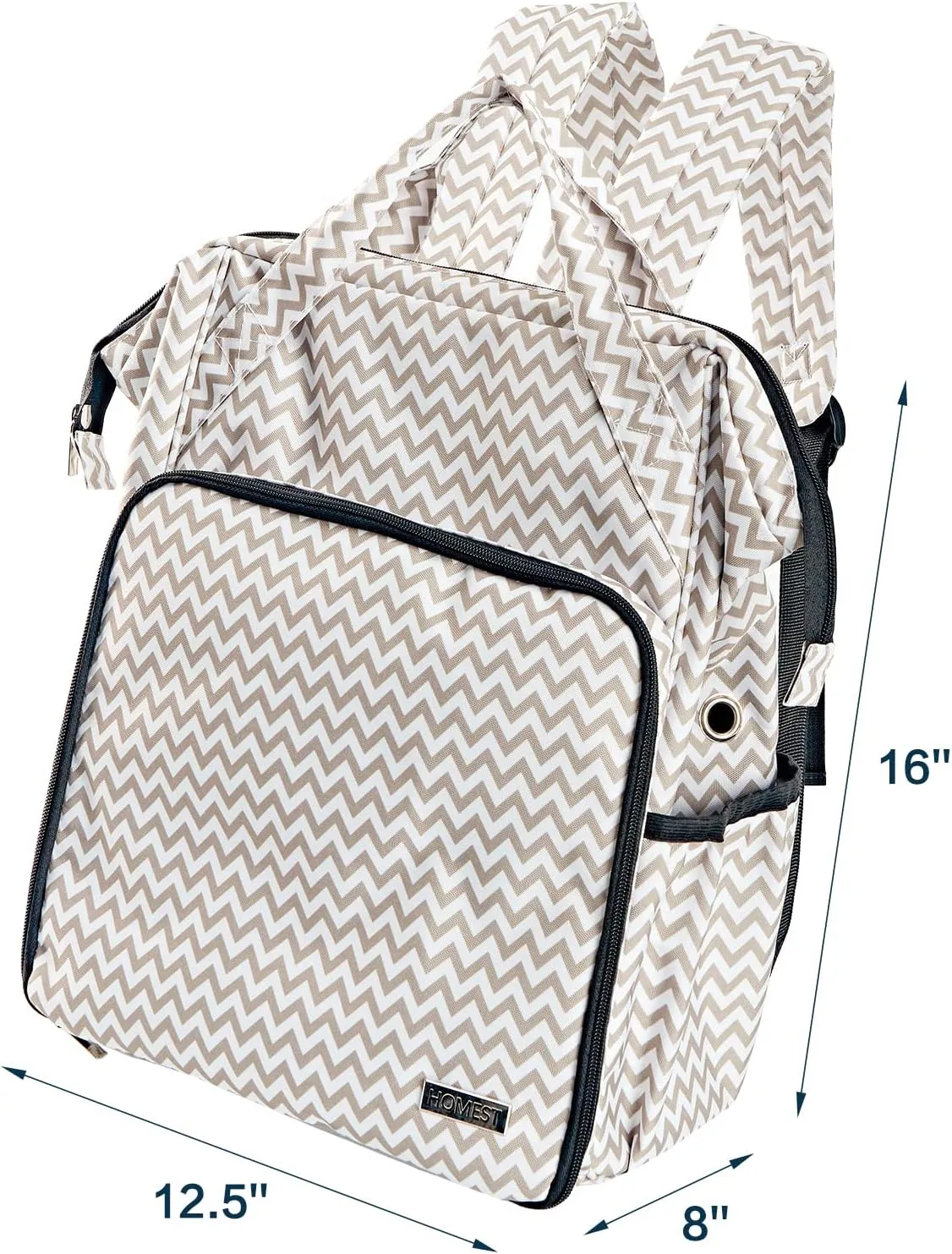 HOMEST Crochet Bag Organizer, Large Capacity Yarn Storage, Knitting Bag for Carrying Projects, Crocheting Hooks, Suppliers, Needles and Accessories, Ripple