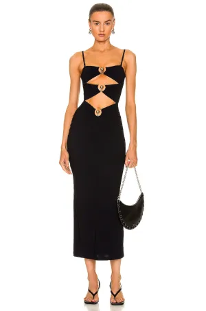 Hot deal Detail Ring Maxi Dress Cutout - Great price