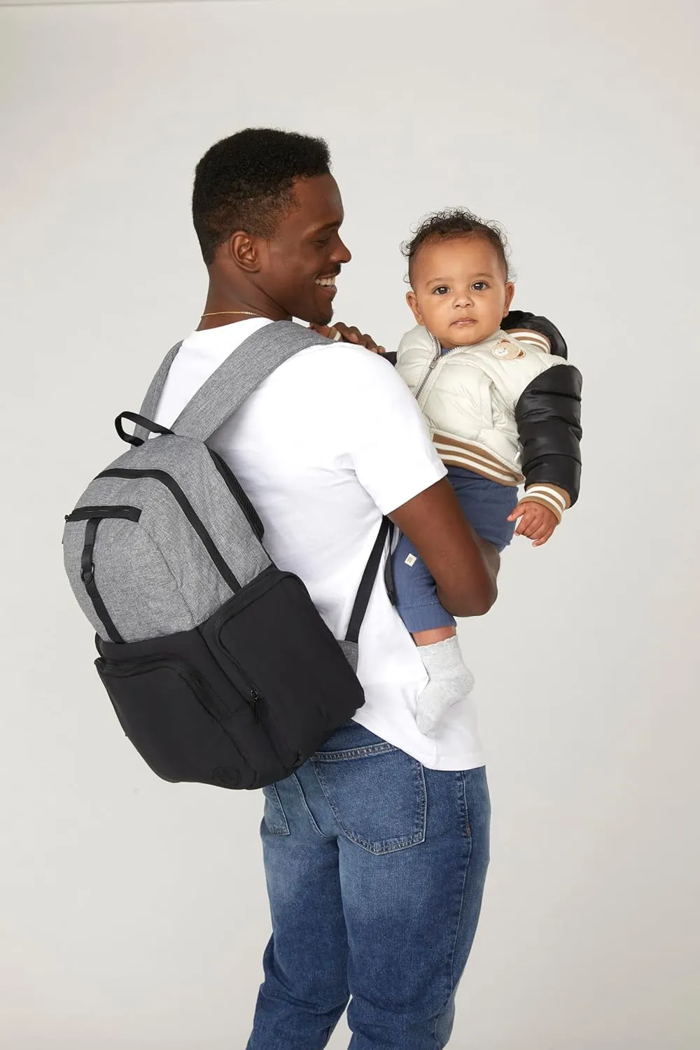 Huggies Day Pack Diaper Backpack, Black/Solid, One Size