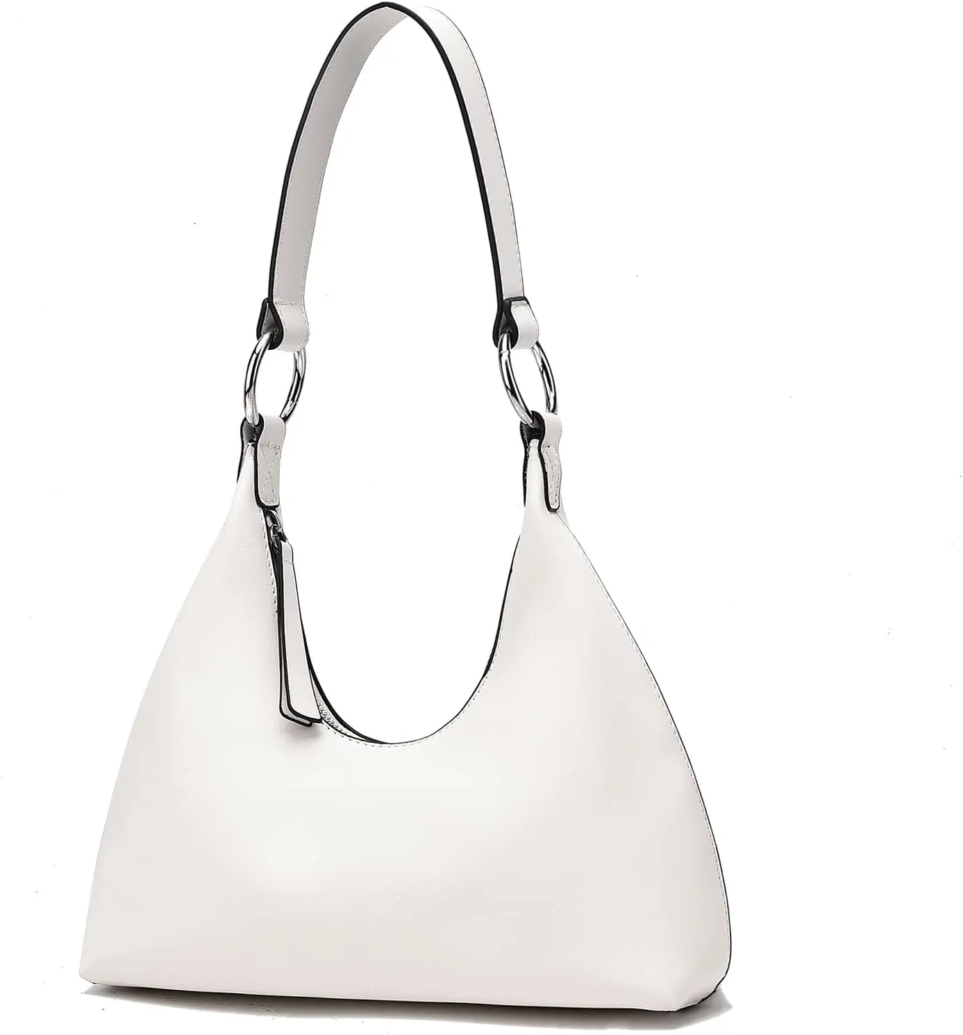 I IHAYNER Leather Shoulder Bag for Women Crescent Shoulder Purse Small Hobo Purse Retro Clutch Classic Underarm Tote Bag