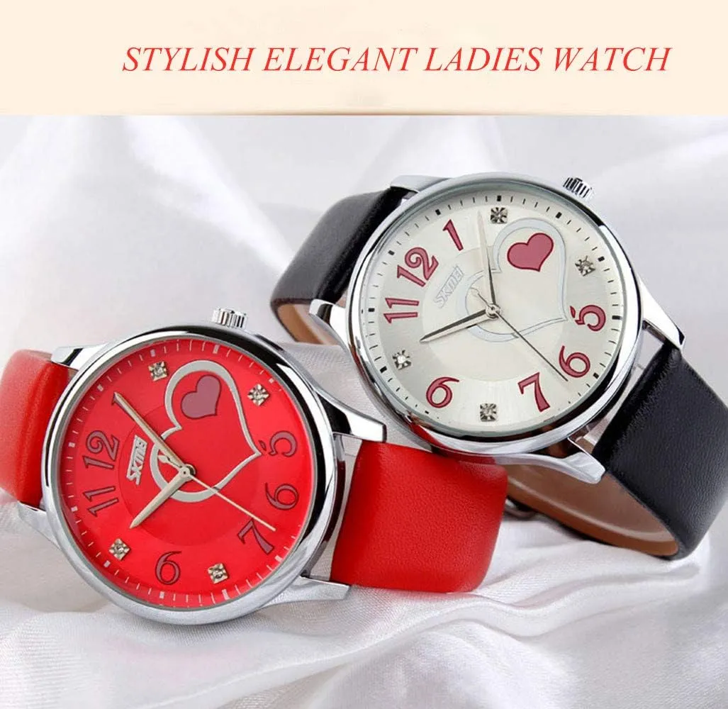 IJAHWRS Belt Women's Watch Fashion Love Rhinestone Quartz Watch