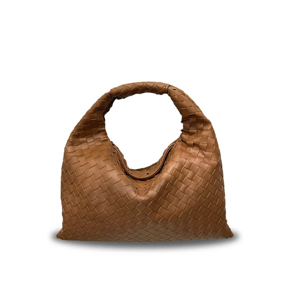 Intrecciato Weave Hobo Bag