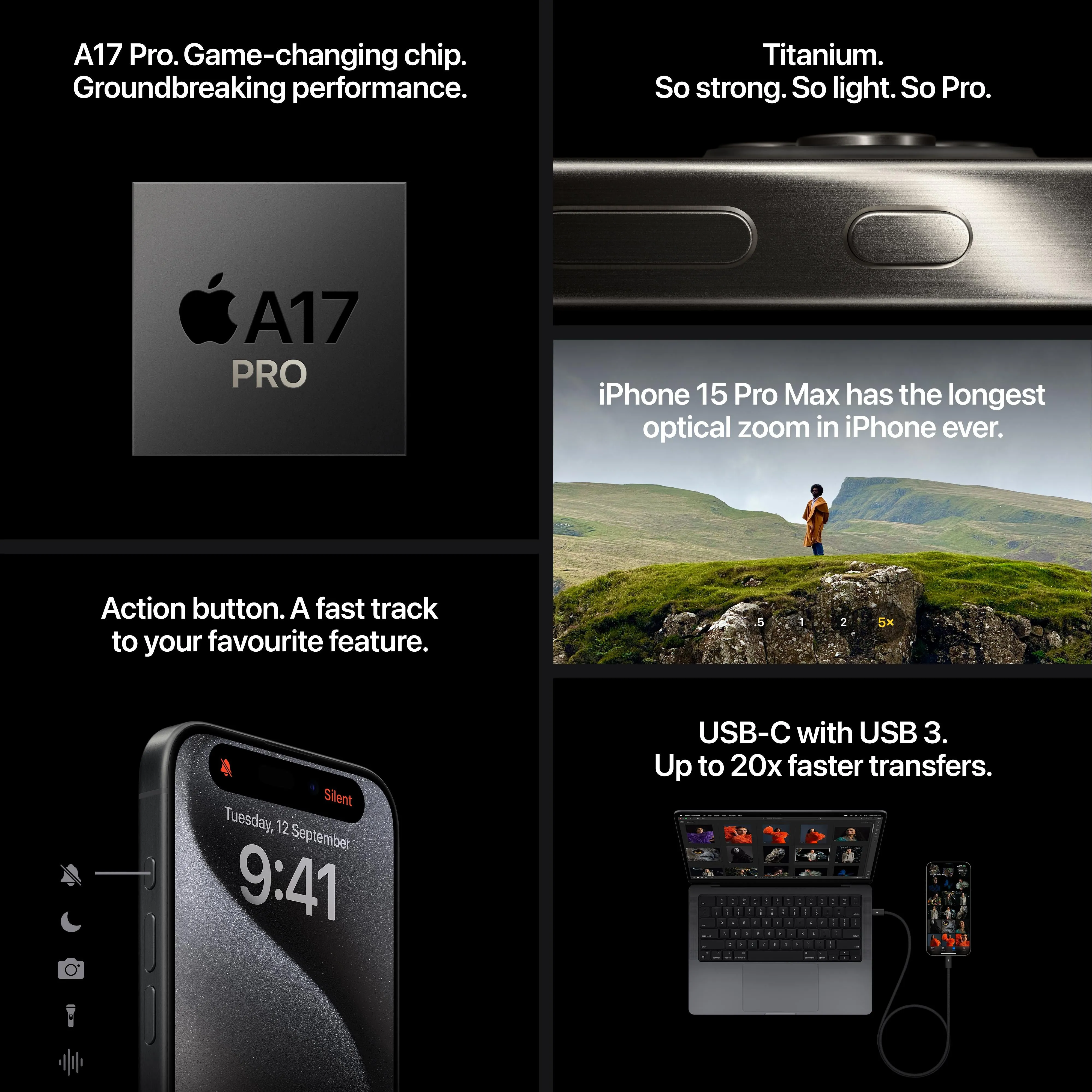 iPhone 15 Pro 512GB Black Titanium