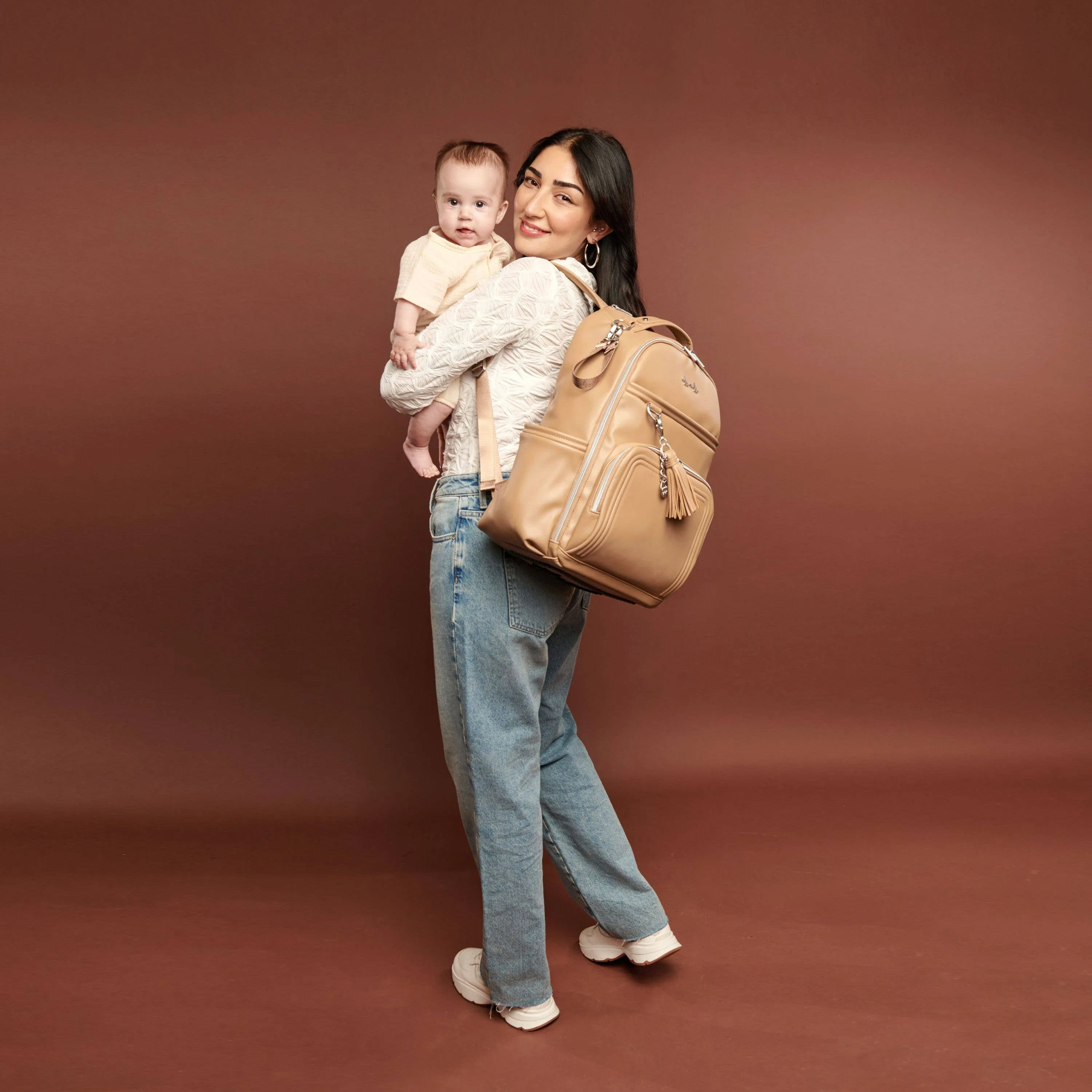 Itzy Ritzy -  Boss Plus™ Backpack Diaper Bag Chai Latte