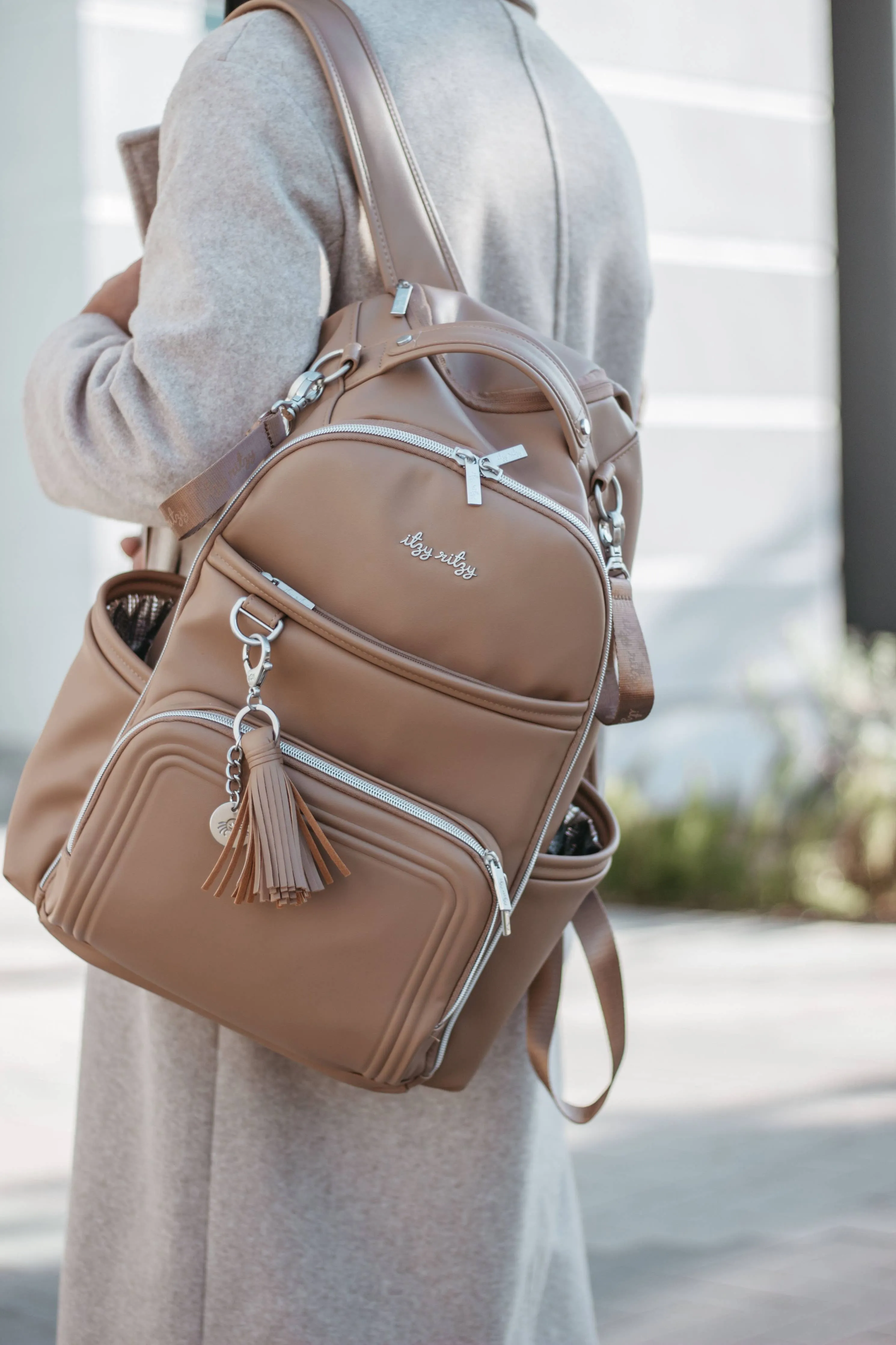 Itzy Ritzy -  Boss Plus™ Backpack Diaper Bag Chai Latte