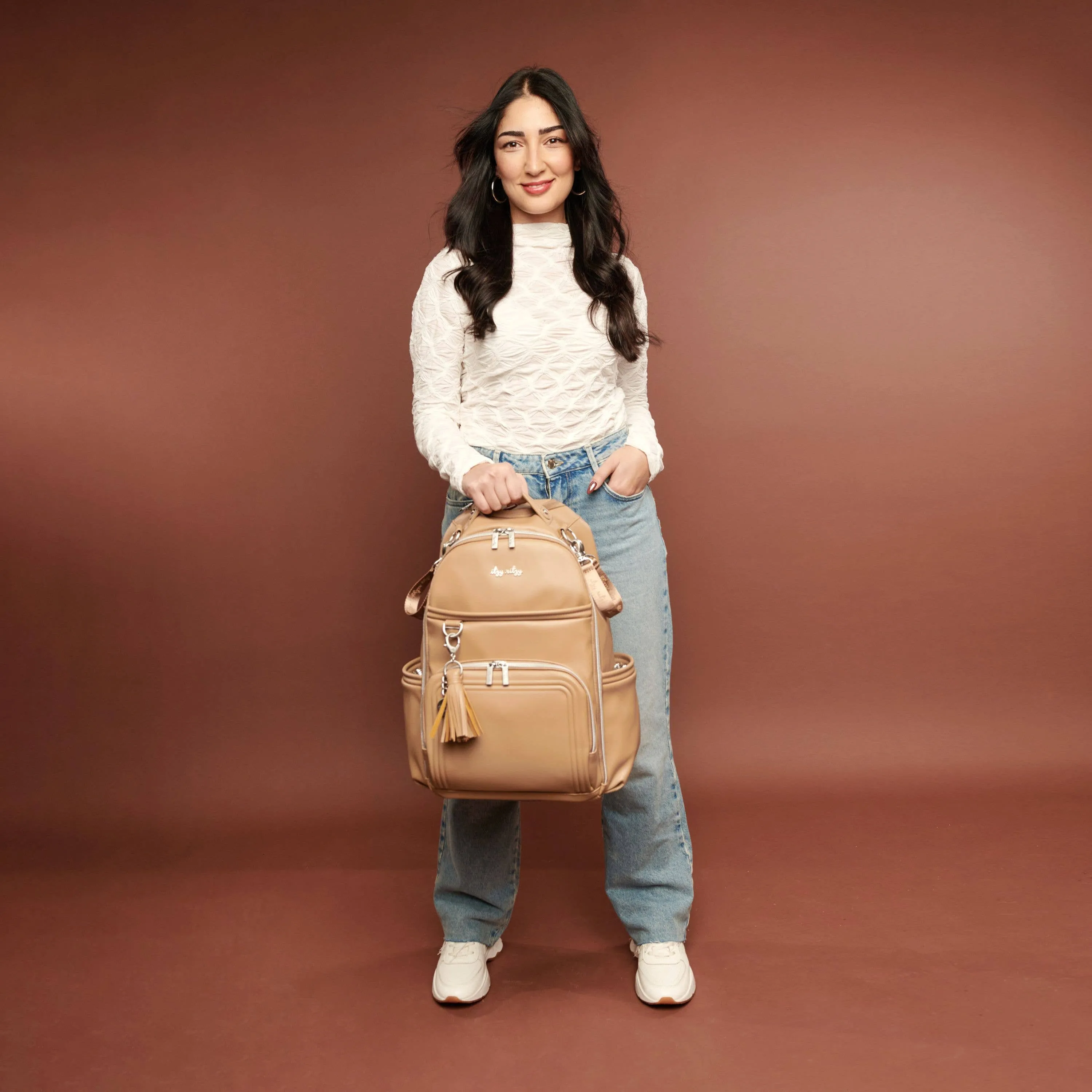 Itzy Ritzy -  Boss Plus™ Backpack Diaper Bag Chai Latte