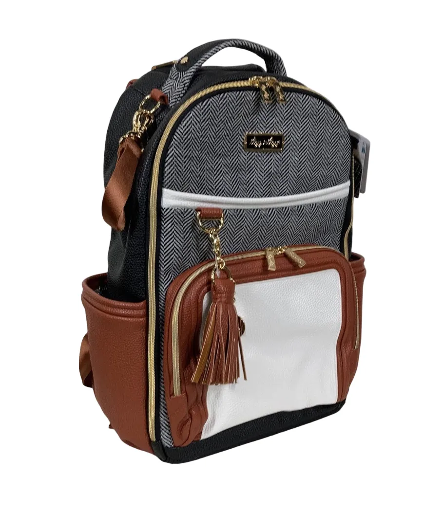 Itzy Ritzy Boss Plus Backpack Diaper Bag, Coffee & Cream