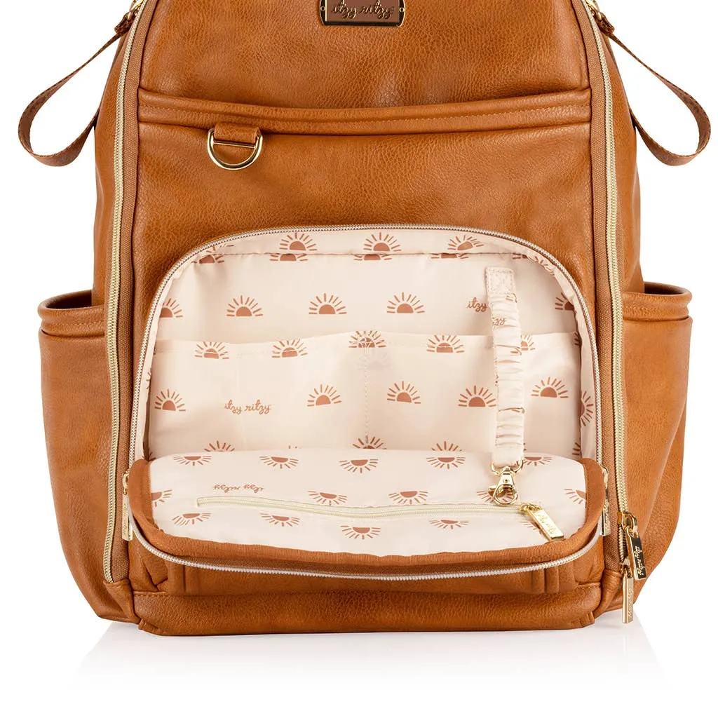 Itzy Ritzy - Boss Plus™ Backpack Diaper Bag Cognac