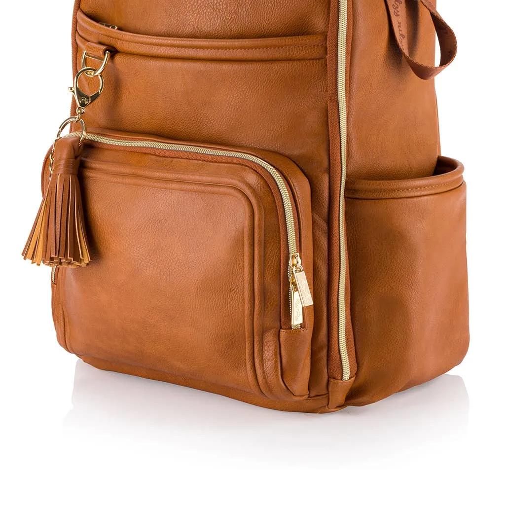 Itzy Ritzy - Boss Plus™ Backpack Diaper Bag Cognac