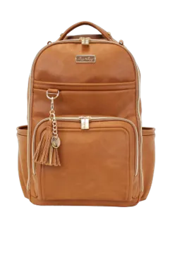 Itzy Ritzy - Boss Plus™ Backpack Diaper Bag Cognac