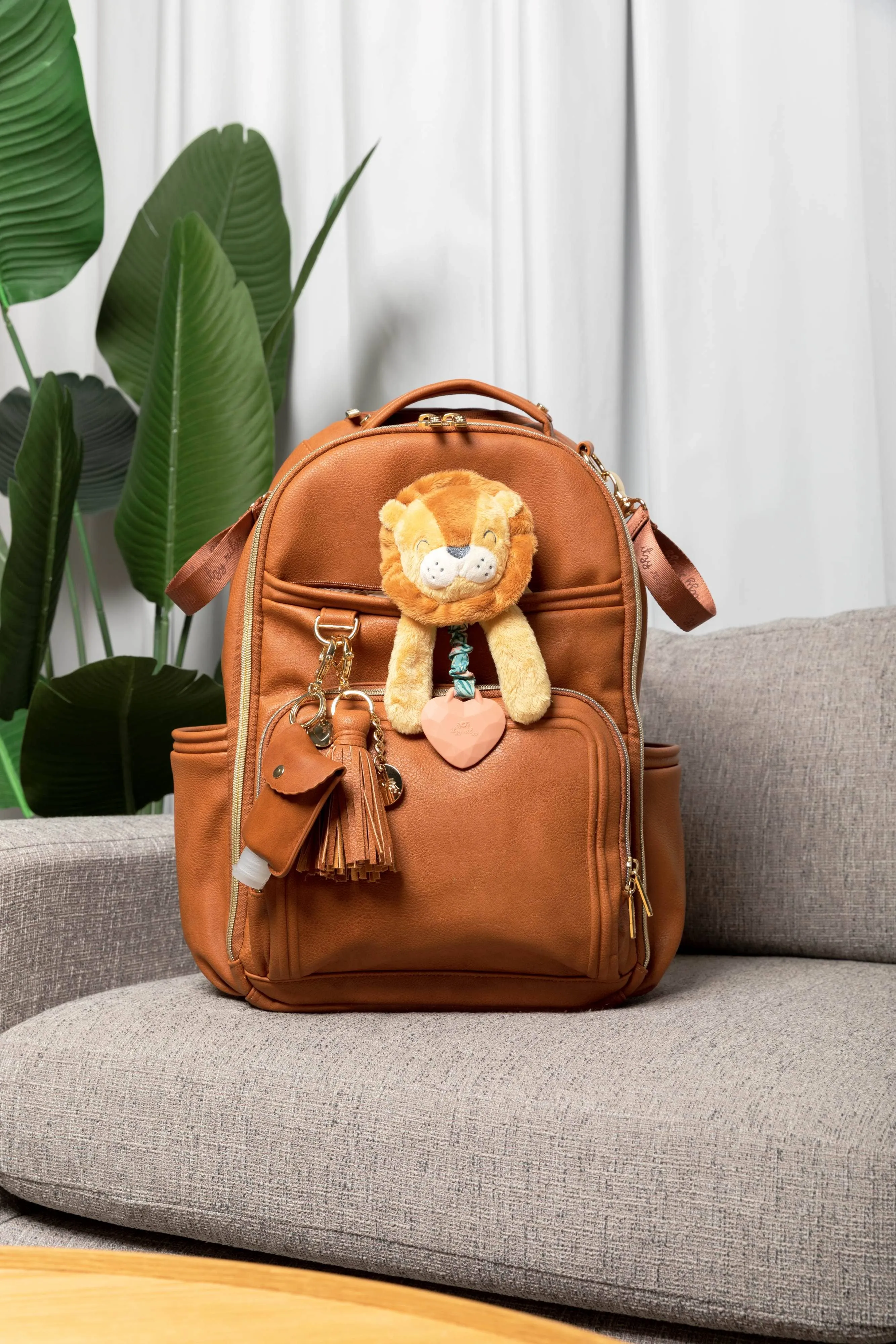 Itzy Ritzy - Boss Plus™ Backpack Diaper Bag Cognac