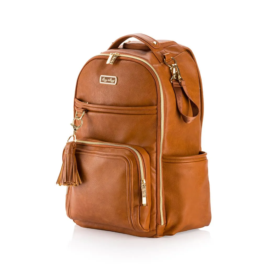 Itzy Ritzy - Boss Plus™ Backpack Diaper Bag Cognac