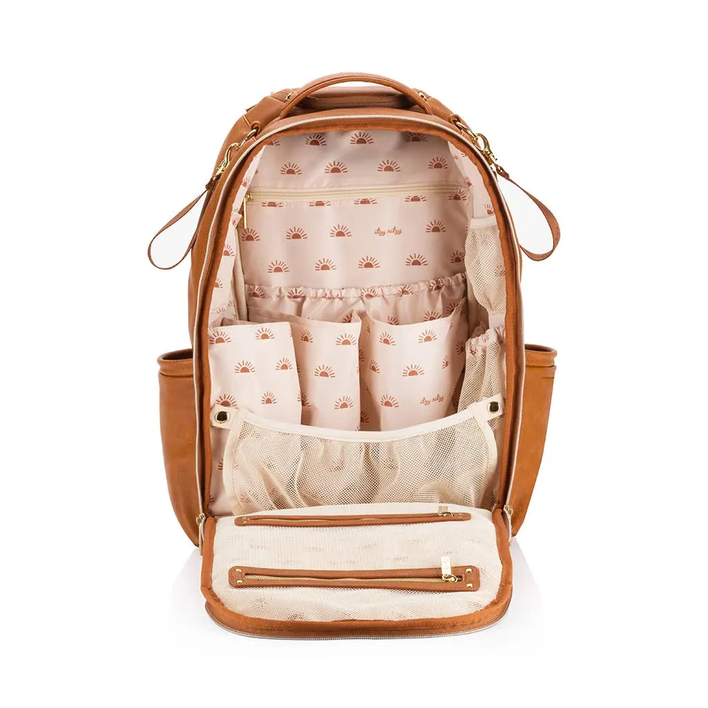 Itzy Ritzy - Boss Plus™ Backpack Diaper Bag Cognac