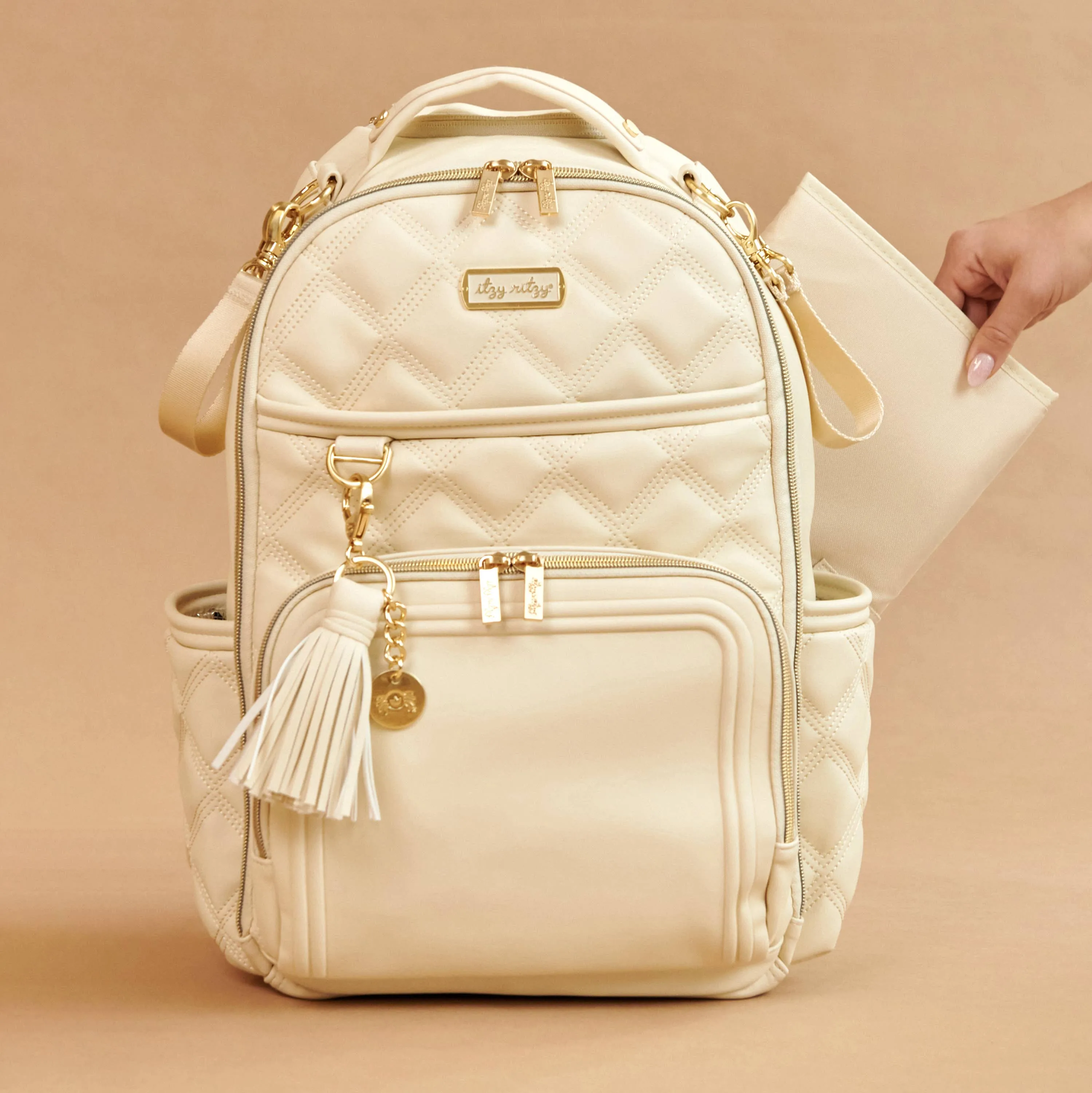 Itzy Ritzy -  Boss Plus™ Backpack Diaper Bag Milk and Honey