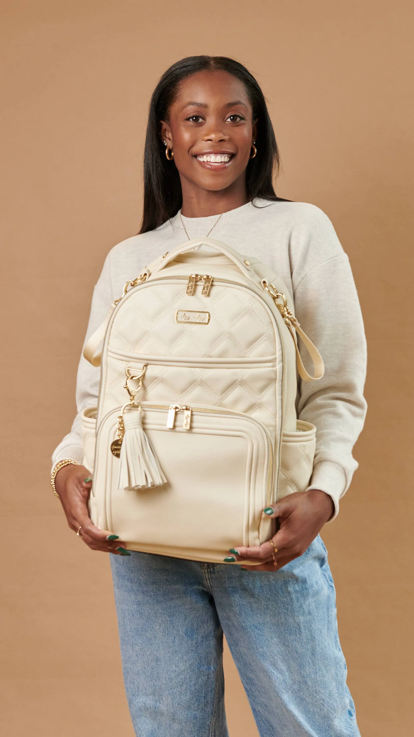 Itzy Ritzy -  Boss Plus™ Backpack Diaper Bag Milk and Honey