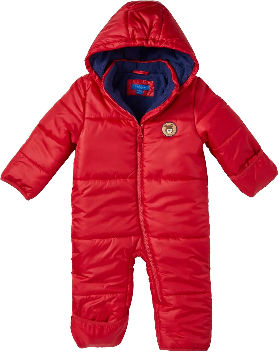 iXtreme Baby Boys' Snowsuit - Cozy Fleece Insulated Winter Snow Pram Bunting Suit for Newborns and Infants (Sizes: 0-24M)