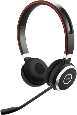Jabra Evolve 65 Stereo Wireless Headset with Active Noise Cancellation and USB Adapter for Unified Communications (Renewed)