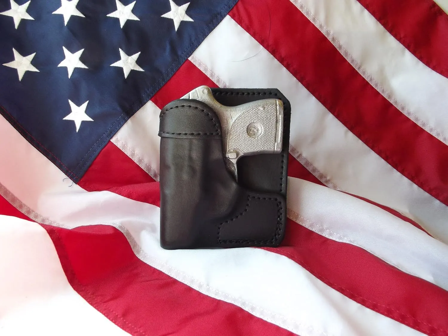 J&J Custom Formed to FIT Your SIG SAUER P238 Formed Wallet Style Premium Leather Back/Cargo Pocket Holster