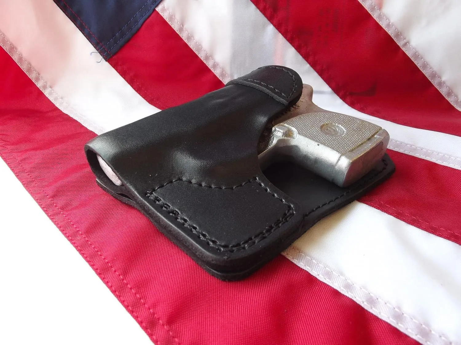 J&J Custom Formed to FIT Your SIG SAUER P238 Formed Wallet Style Premium Leather Back/Cargo Pocket Holster