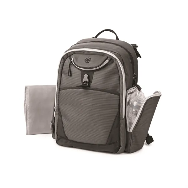 Jeep Adventurers Backpack Diaper Bag Grey/Black