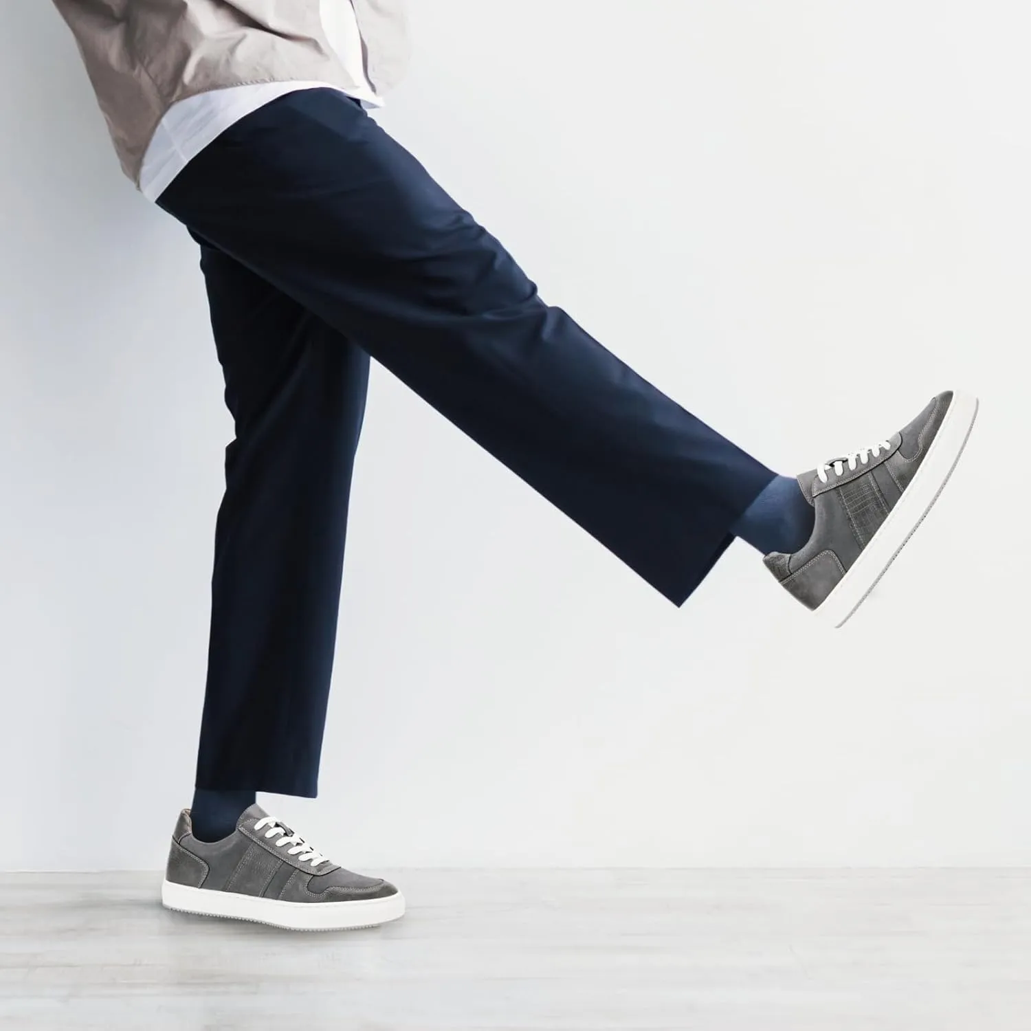 JITAI Men's Fashion Sneakers Shoes Lightweight Fashion Shoes with Wingtip Brogue & Lace-up Design Casual Business Shoes