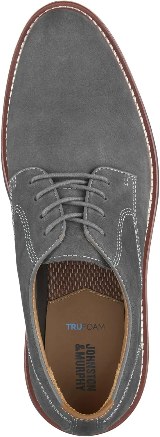 Johnston & Murphy Upton Plain Toe Men’s Shoe, Business Casual Men’s Dress Shoes, Comfortable Leather Shoes for Men