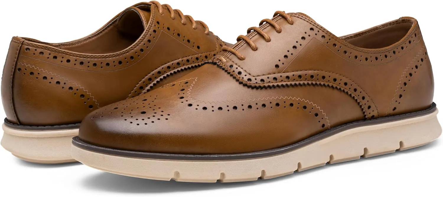 Jousen Mens Dress Shoes Casual Oxfords Lace Up Business Formal Dress Sneakers for Men