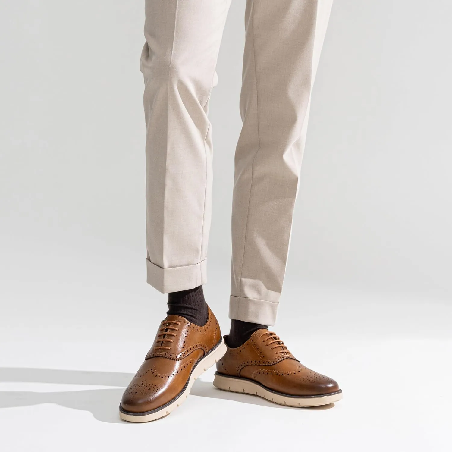 Jousen Mens Dress Shoes Casual Oxfords Lace Up Business Formal Dress Sneakers for Men