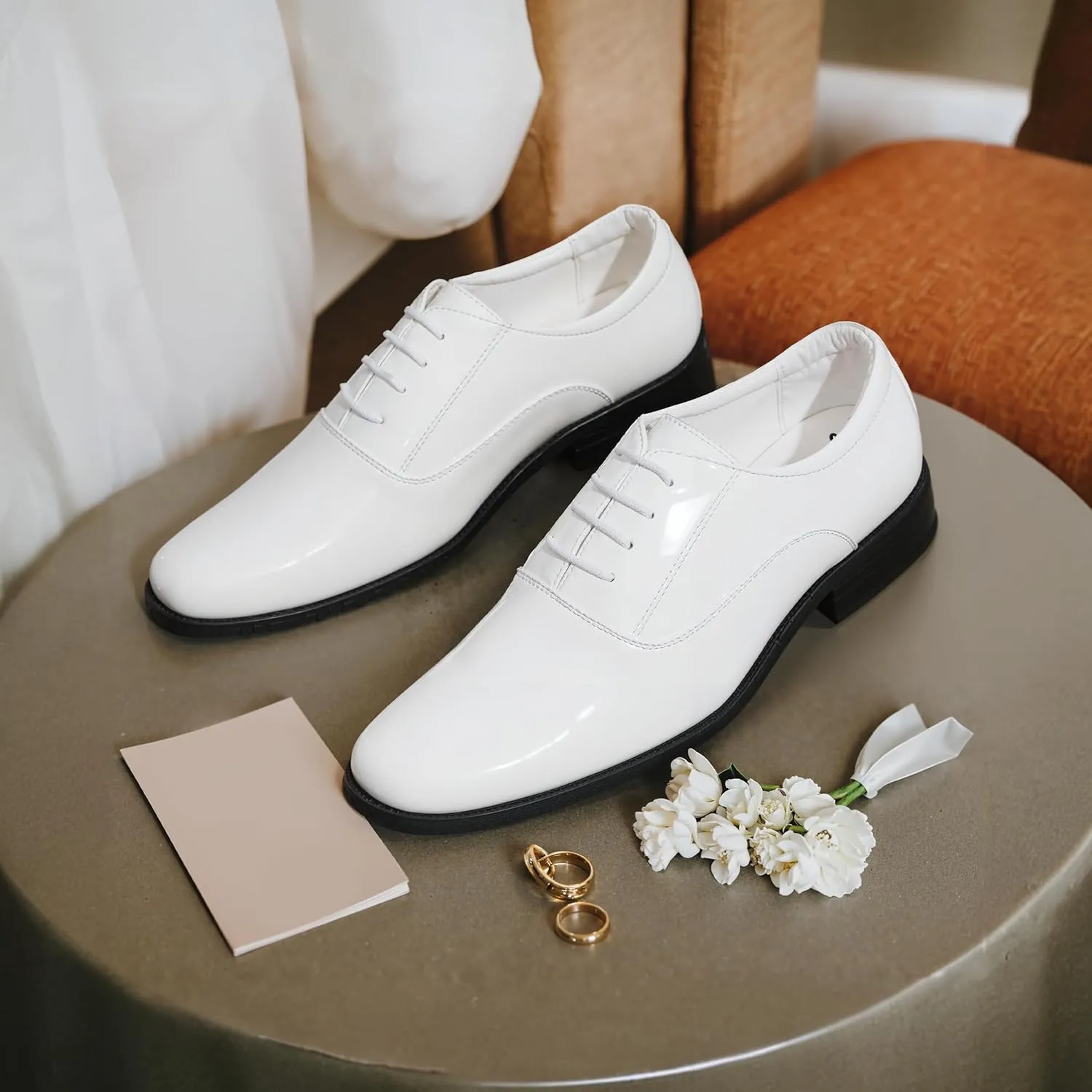Jousen Mens Dress Shoes Formal Business Oxford Shoes for Men Tuxedo Dress Shoes for Men