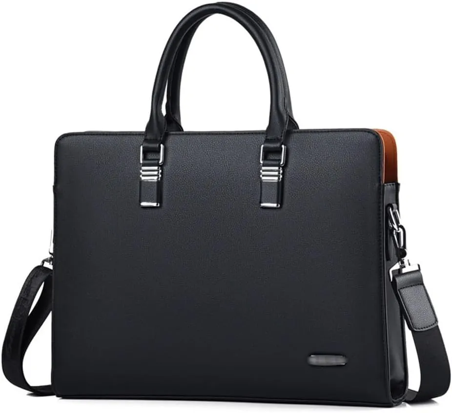 JSEIAJB Briefcase Men's Leisure Large Capacity Business Handbag Advanced Sense Men's Bag Computer Business Bag