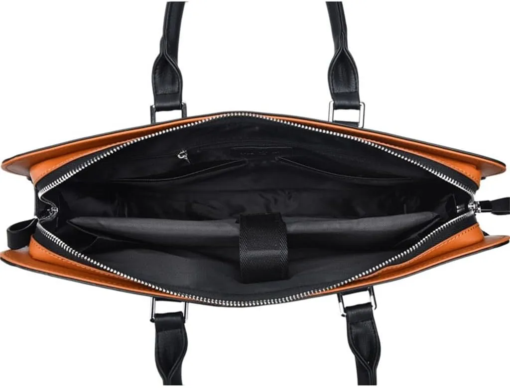 JSEIAJB Briefcase Men's Leisure Large Capacity Business Handbag Advanced Sense Men's Bag Computer Business Bag