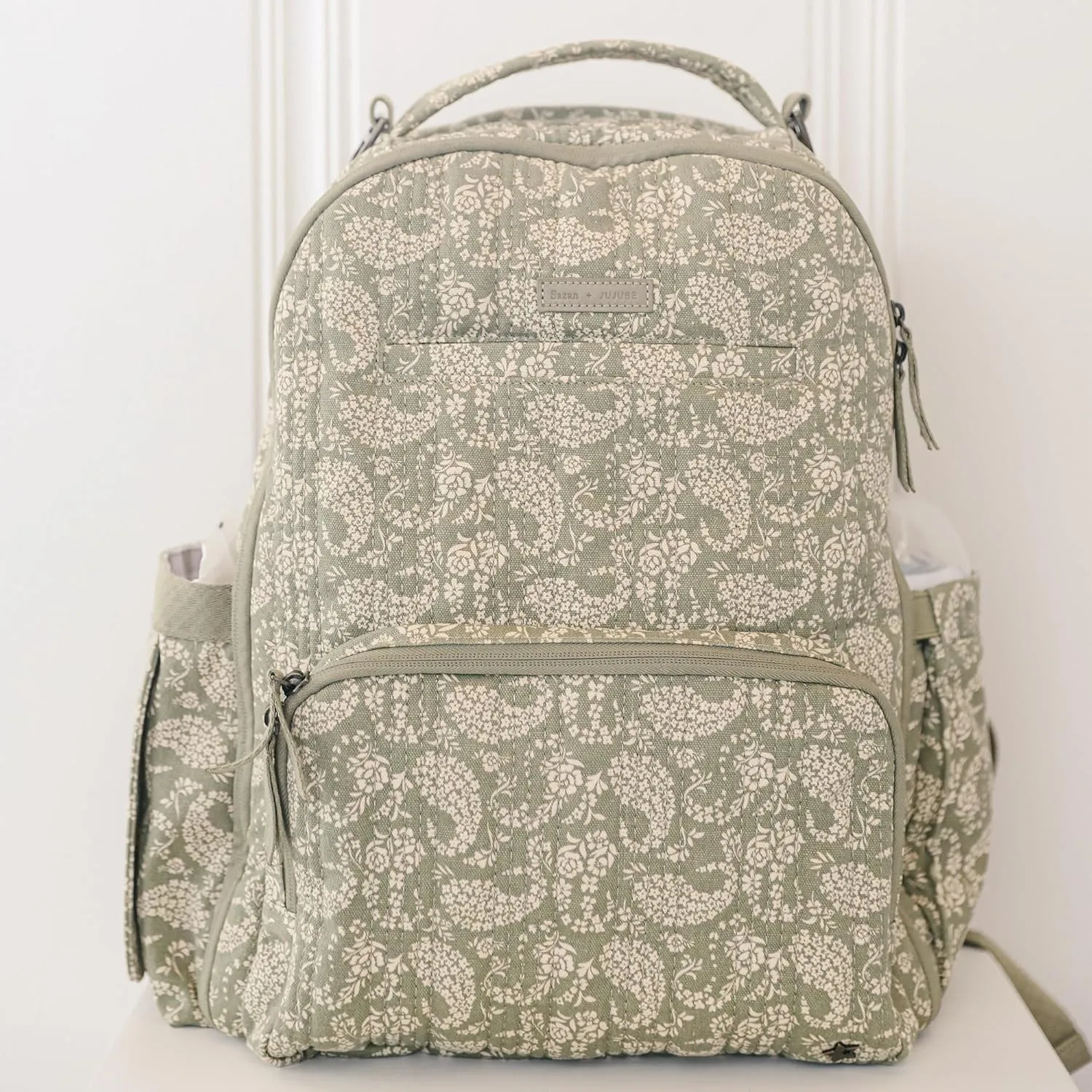 JuJuBe New Everyday Diaper Bag Backpack with Portable Changing Pad, Stroller Straps, Large Travel Backpack for Boy or Girl, Carrying Baby Bottles, Wipes, Diapers, Pacifiers, Black, Mother's Day Gift